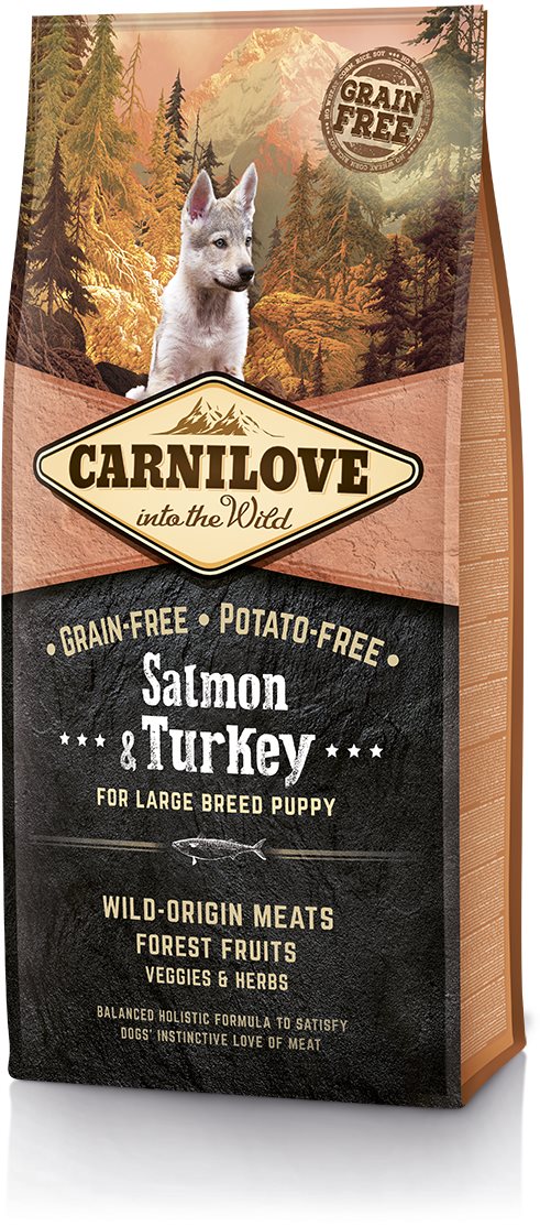 Carnilove salmon & turkey for large breed puppy 12 kg Granule pre...