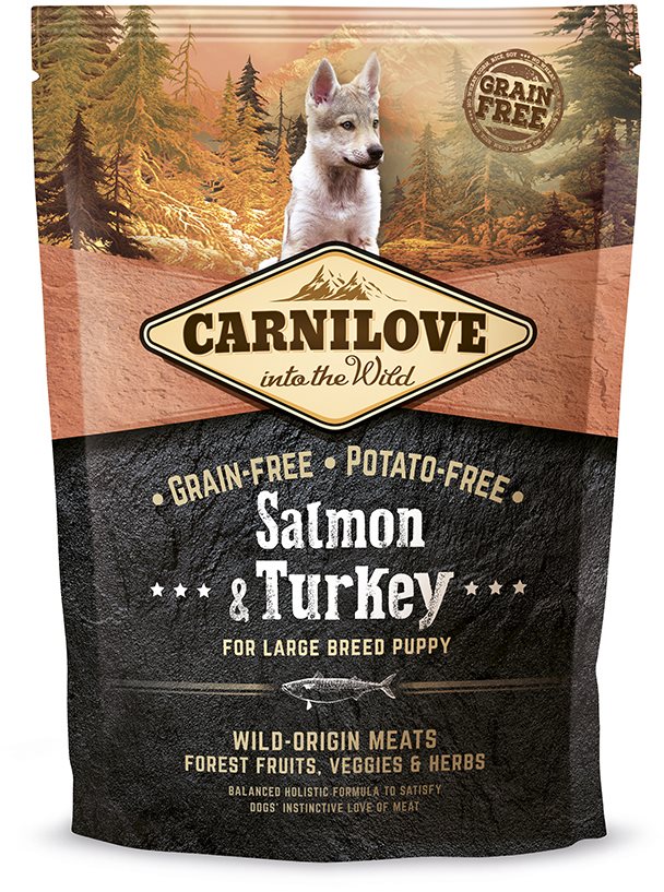Carnilove salmon & turkey for large breed puppy 1,5 kg Granule pre...