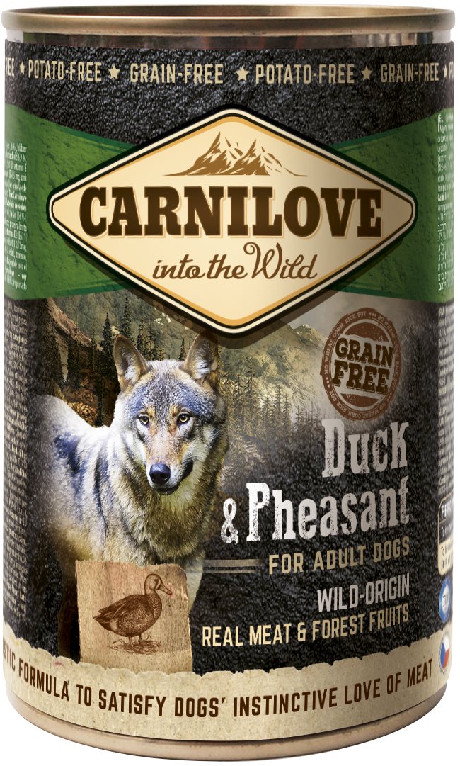 Carnilove Wild Meat Kačica & Bažant 400 g Konzerva pre psov