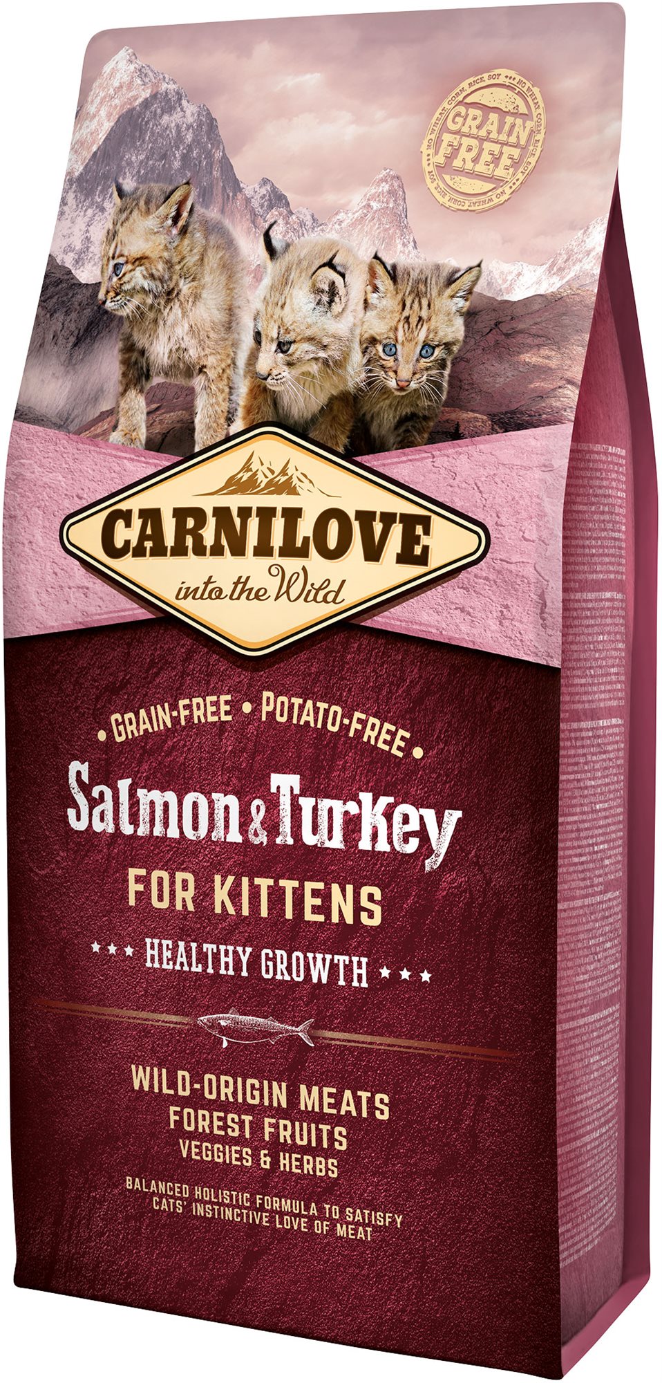Carnilove salmon & turkey for kittens – healthy growth 6 kg Granule...