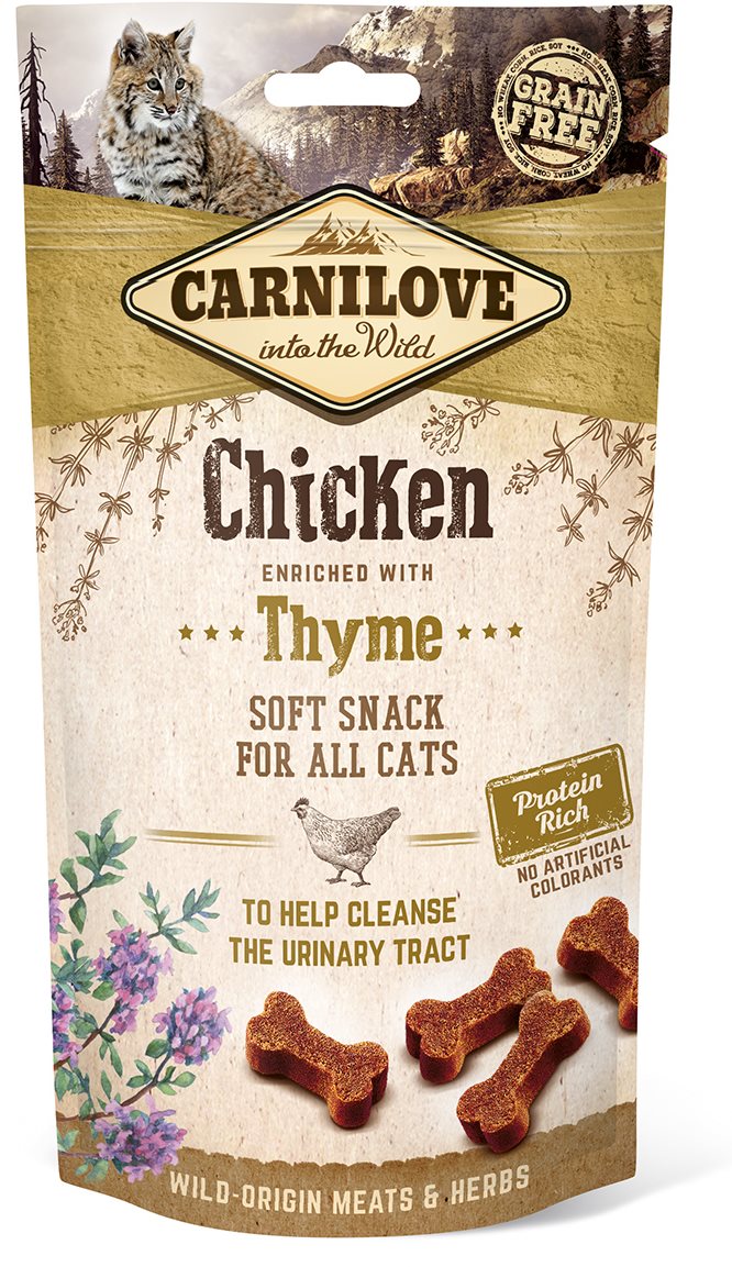 Carnilove cat semi moist snack chicken enriched with thyme 50 g...