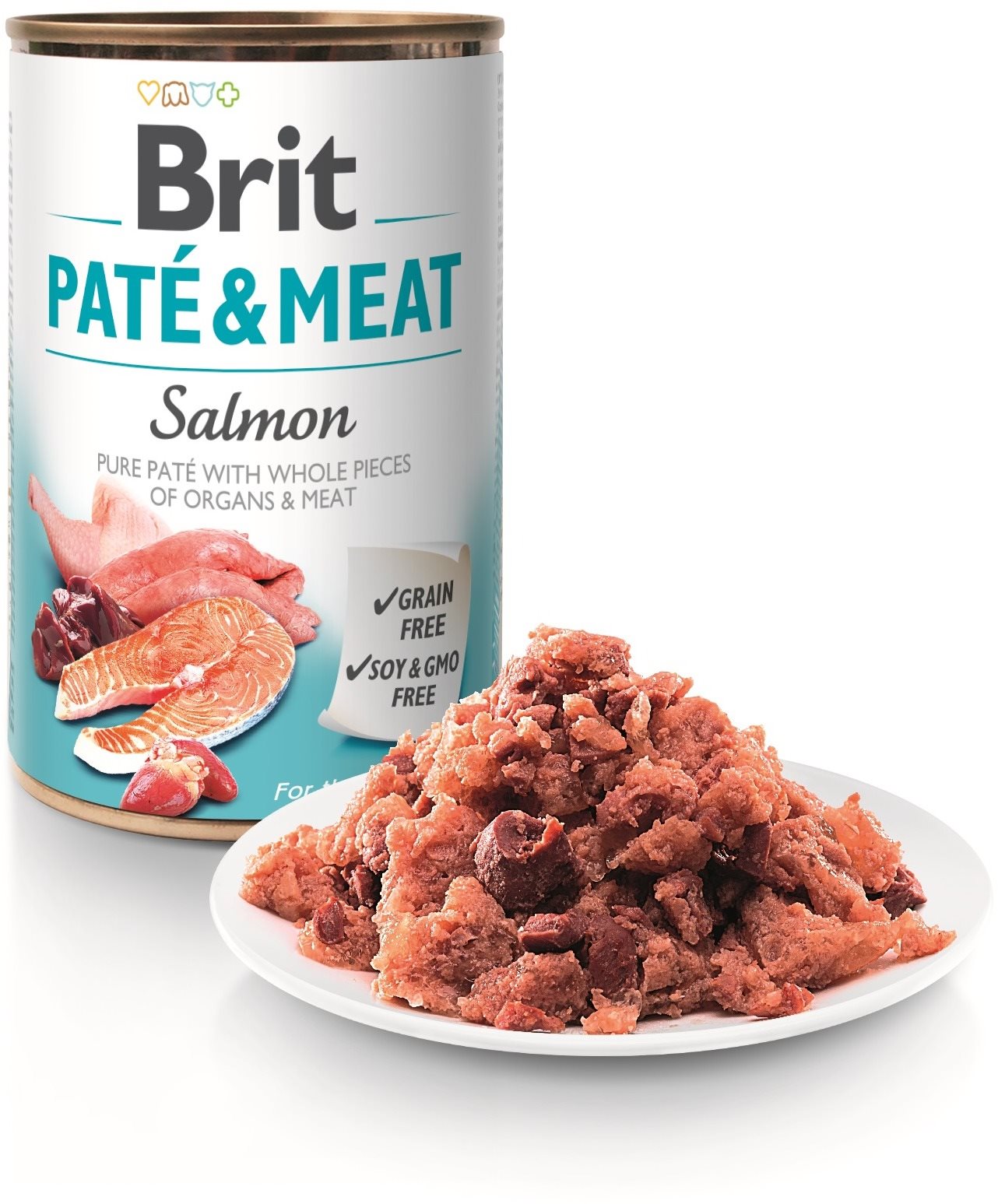 Brit Paté & Meat Salmon 400 g Konzerva pre psov