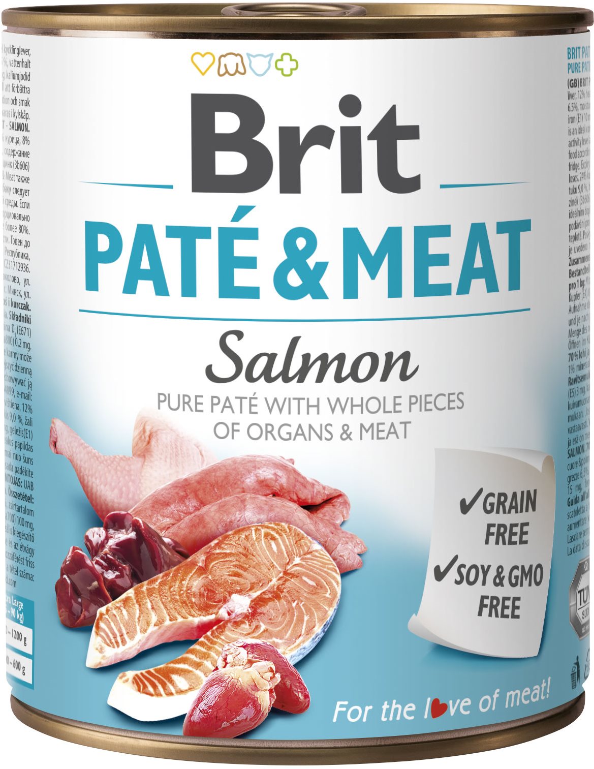 Brit Paté & Meat Salmon 800 g Konzerva pre psov