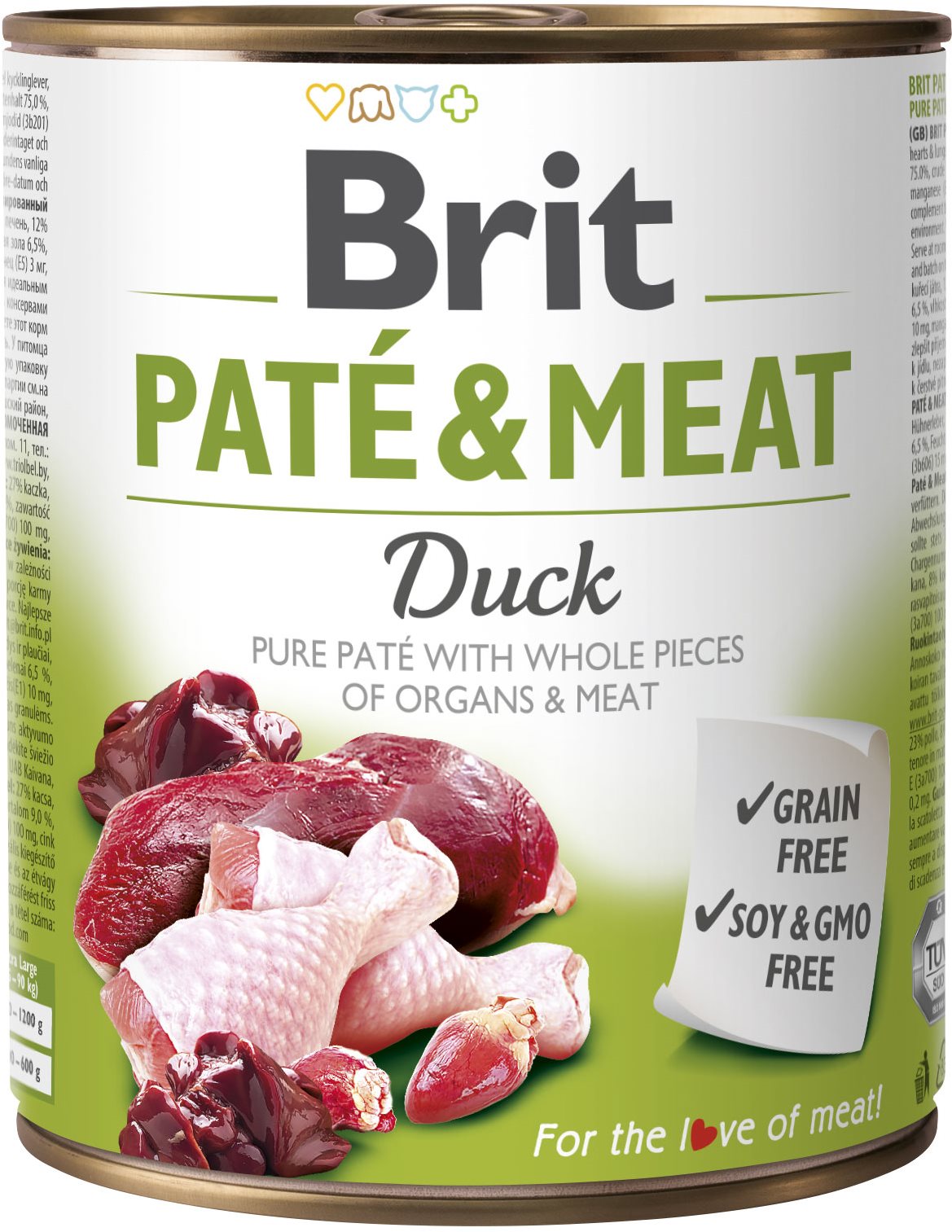 Brit Paté & Meat Duck 800 g Konzerva pre psov
