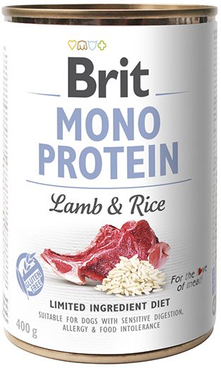 Brit Mono Protein lamb & brown rice 400 g Konzerva pre psov