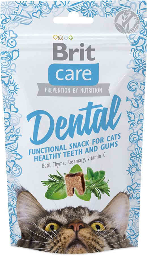 Brit Care Cat Snack Dental 50 g Maškrty pre mačky