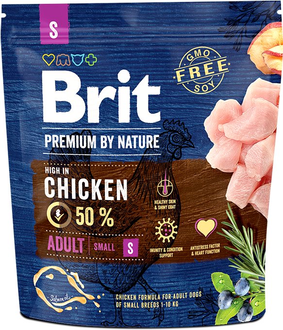 Brit Premium by Nature Adult S 1 kg Granuly pre psov