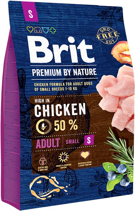 Brit Premium by Nature Adult S 3 kg Granuly pre psov