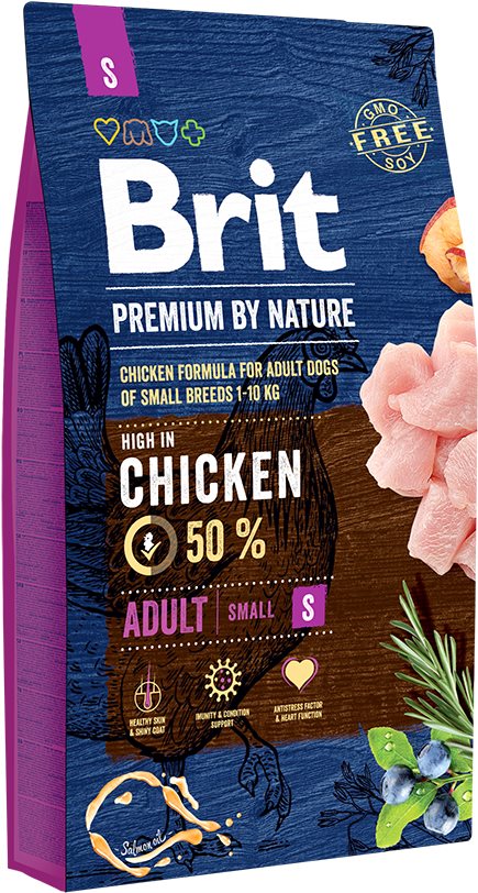 Brit Premium by Nature Adult S 8 kg Granuly pre psov