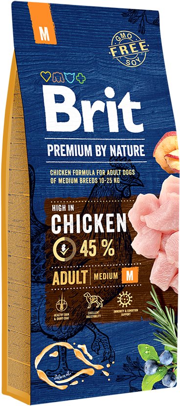 Brit Premium by Nature Adult M 15 kg Granuly pre psov