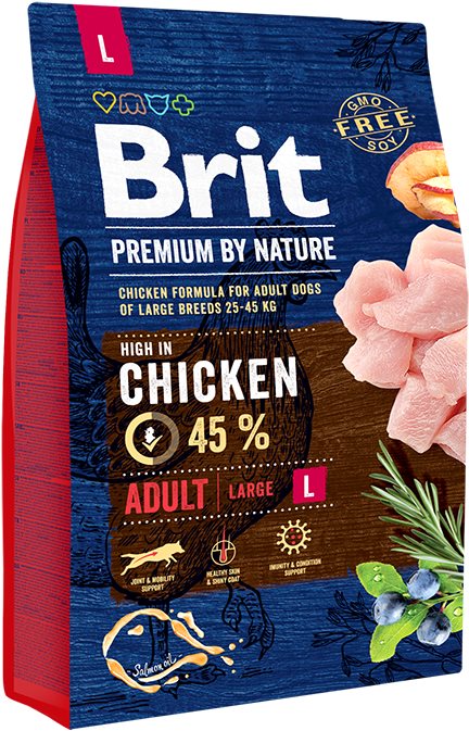 Brit Premium by Nature Adult L 3 kg Granuly pre psov