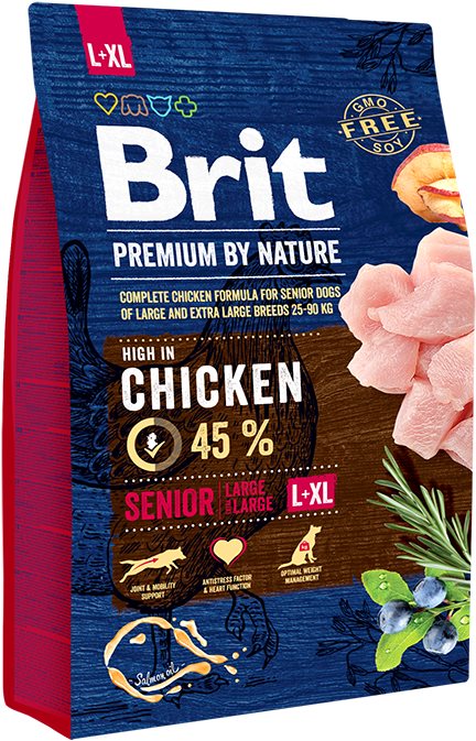 Brit Premium by Nature Senior L+XL 3 kg Granuly pre psov