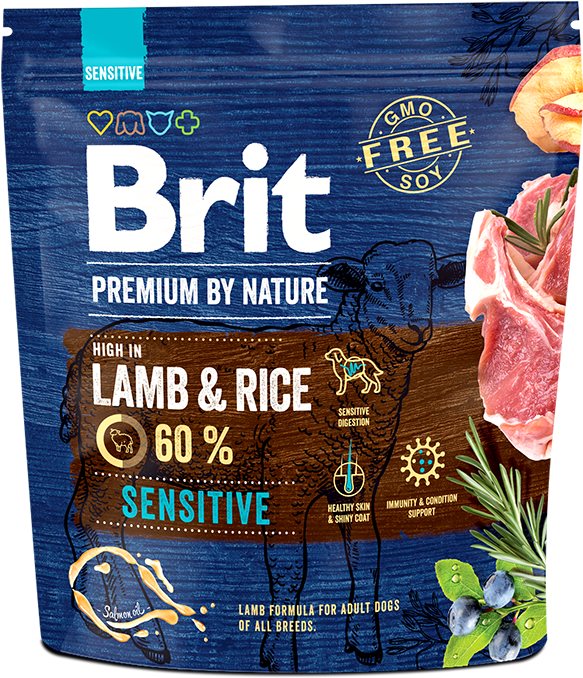 Brit Premium by Nature Sensitive Lamb 1 kg Granuly pre psov