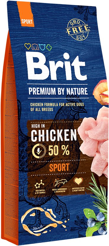 Brit Premium by Nature Sport 15 kg Granuly pre psov