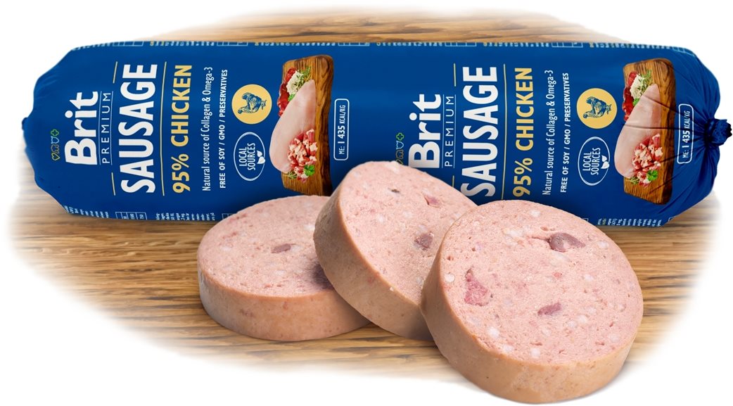 Brit Sausage Chicken 800 g Saláma pre psov