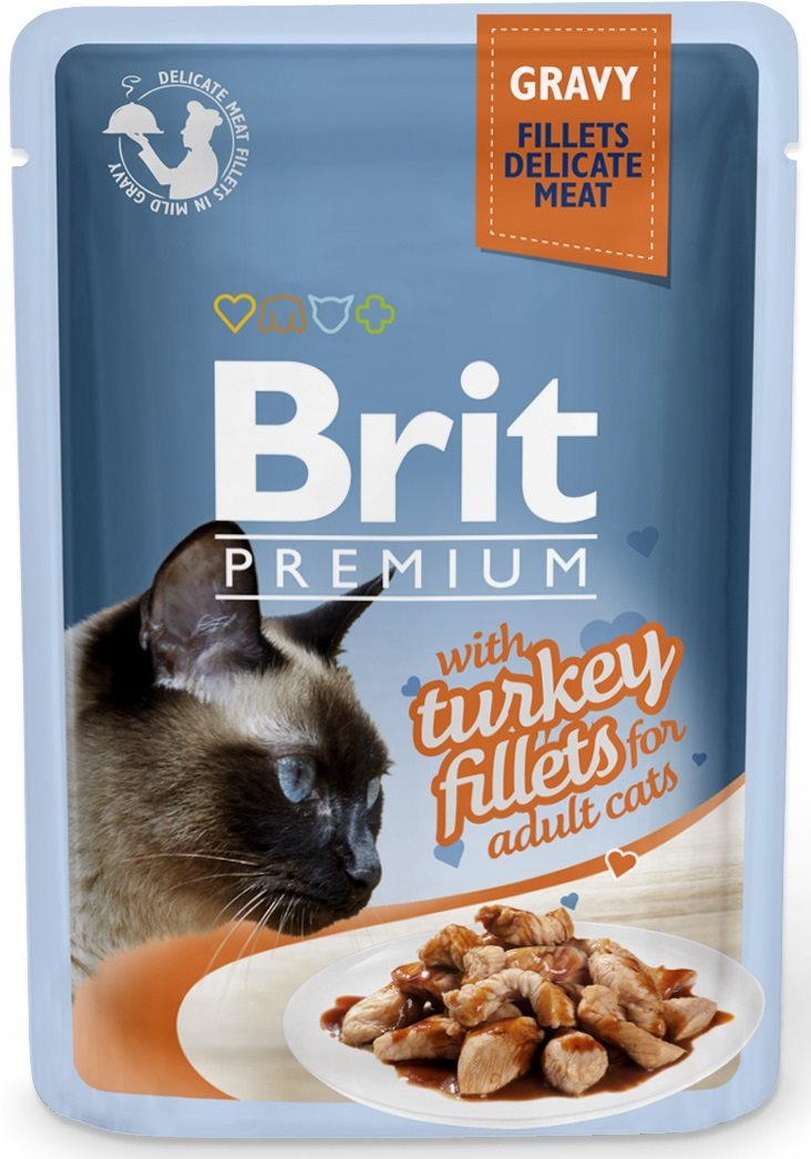Brit Premium Cat Delicate Fillets in Gravy with Turkey 85 g...