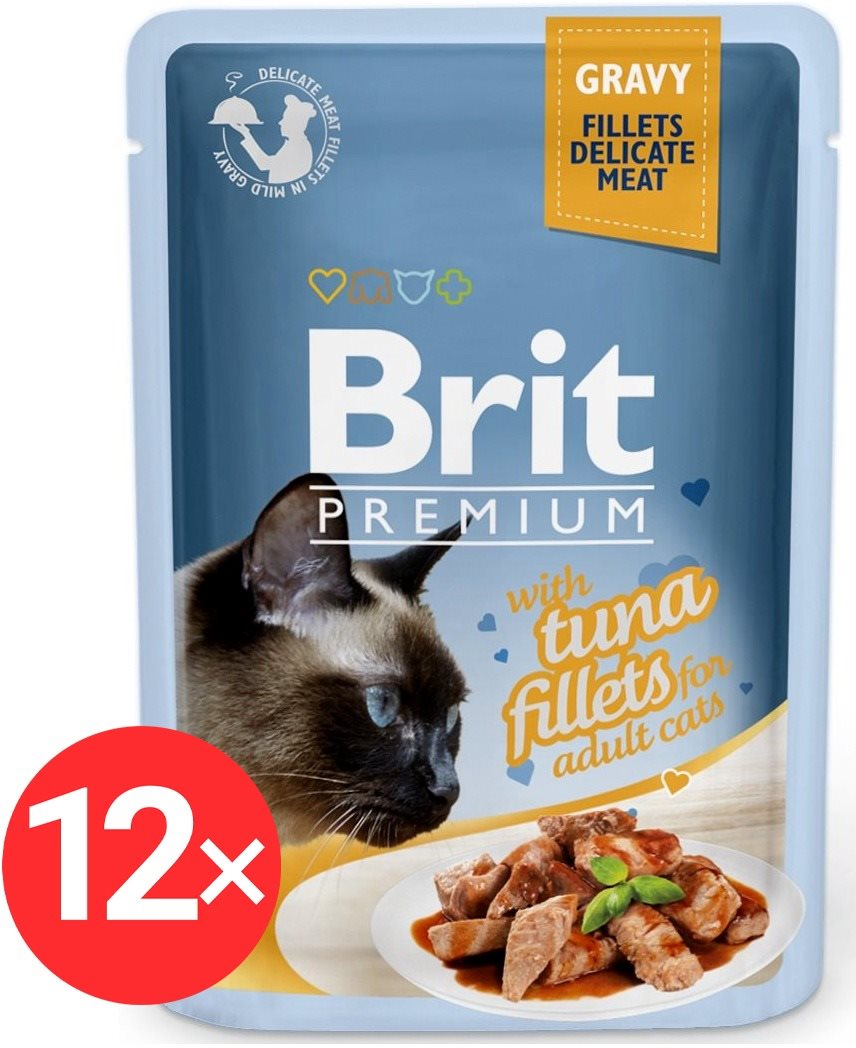 Brit Premium Cat Delicate Fillets in Gravy with Tuna 12× 85 g...
