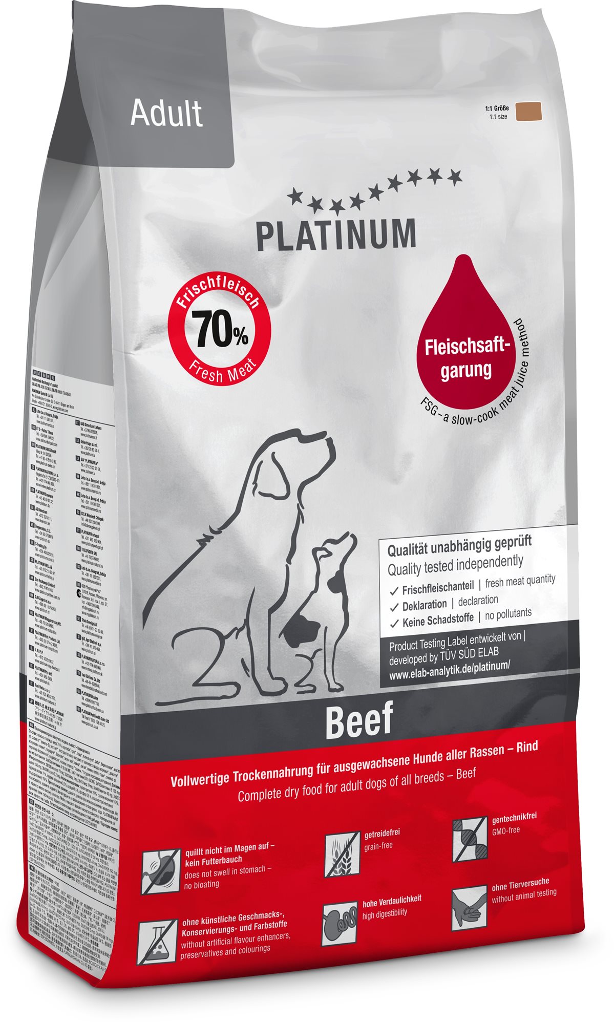 Platinum natural beef potatoes hovädzie so zemiakmi 5 kg Granuly...
