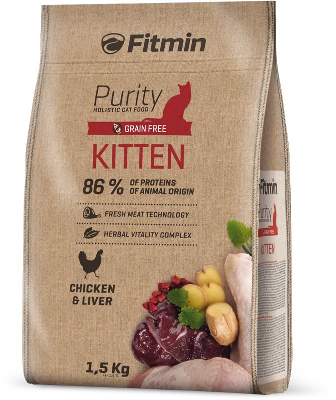Fitmin Purity Kitten s čerstvým kuracím a pečeňou pre mačiatka 1,5...