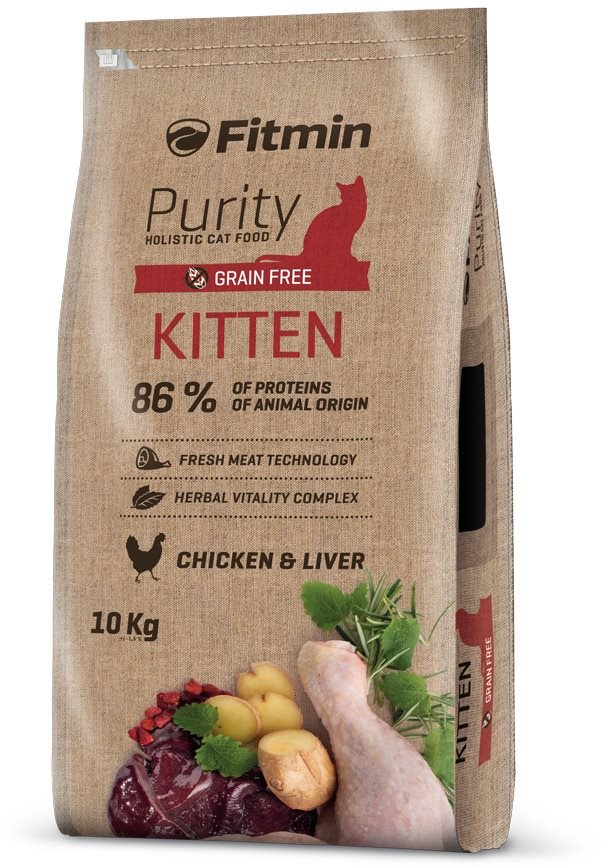 Fitmin Purity Kitten s čerstvým kuracím a pečeňou pre mačiatka 10...