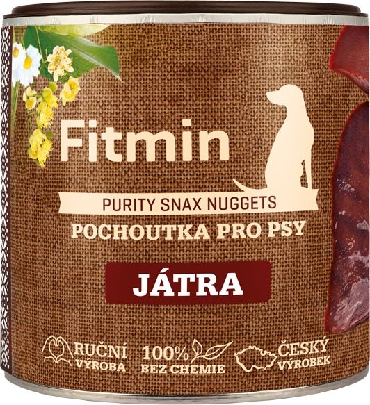 Fitmin Purity Snax Nugetky pečeňové pre psov 180 g Maškrty pre psov
