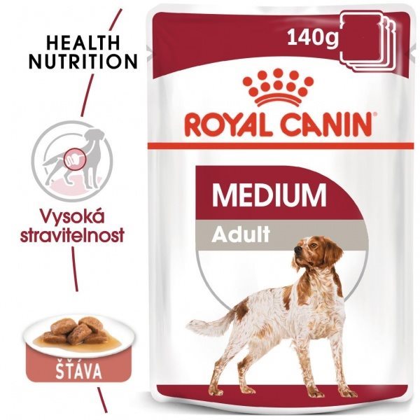 Royal Canin Medium Adult 10× 0.14 kg Kapsička pre psov