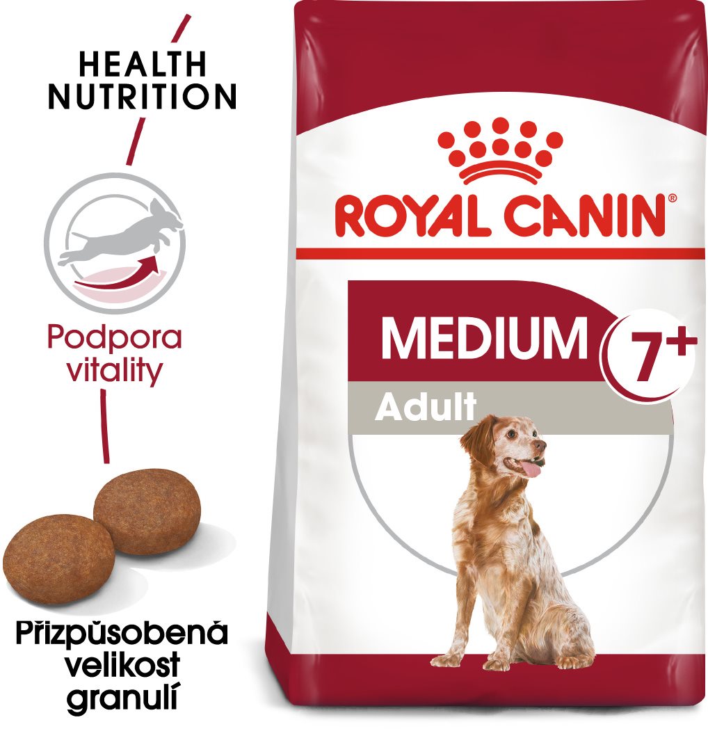 Royal Canin Medium Adult (7+) 4 kg Granuly pre psov