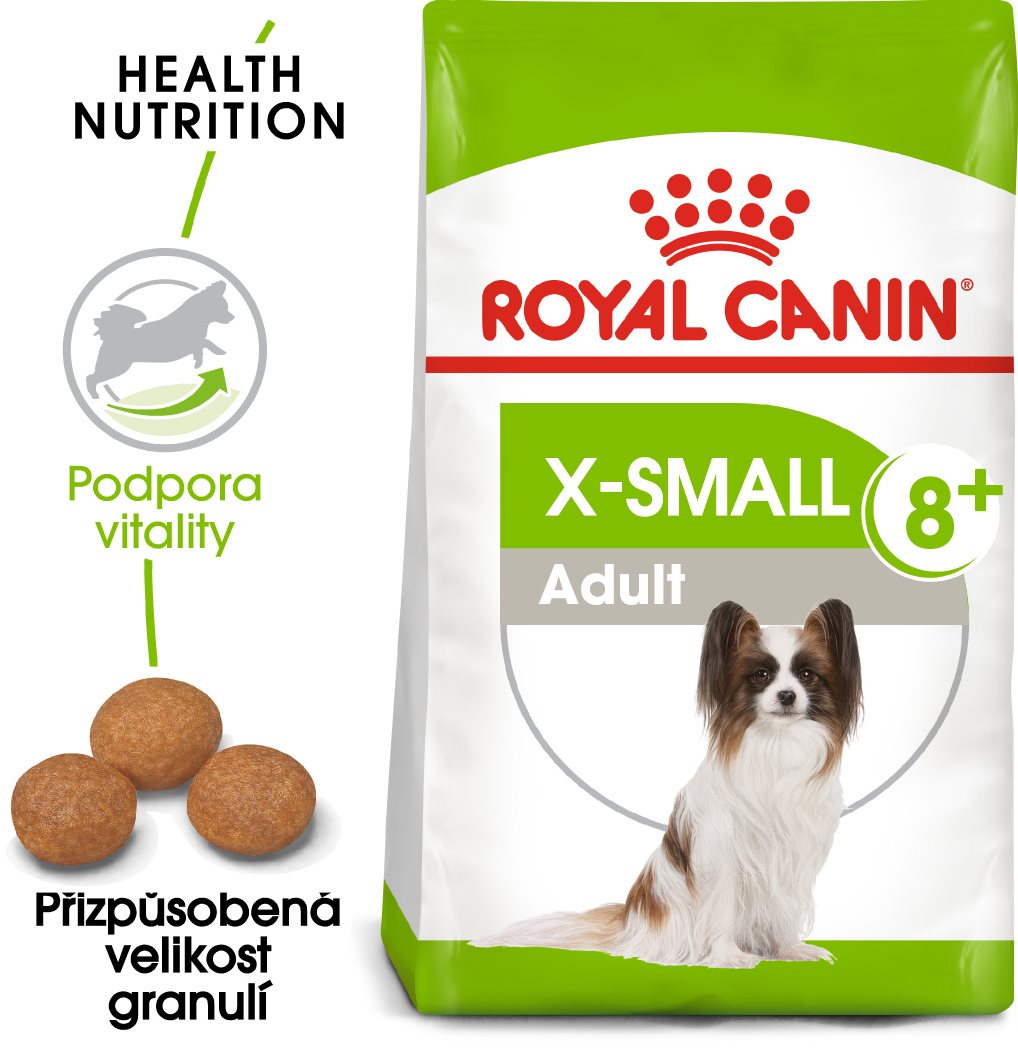 Royal Canin X-Small Adult (8+) 1,5 kg Granuly pre psov