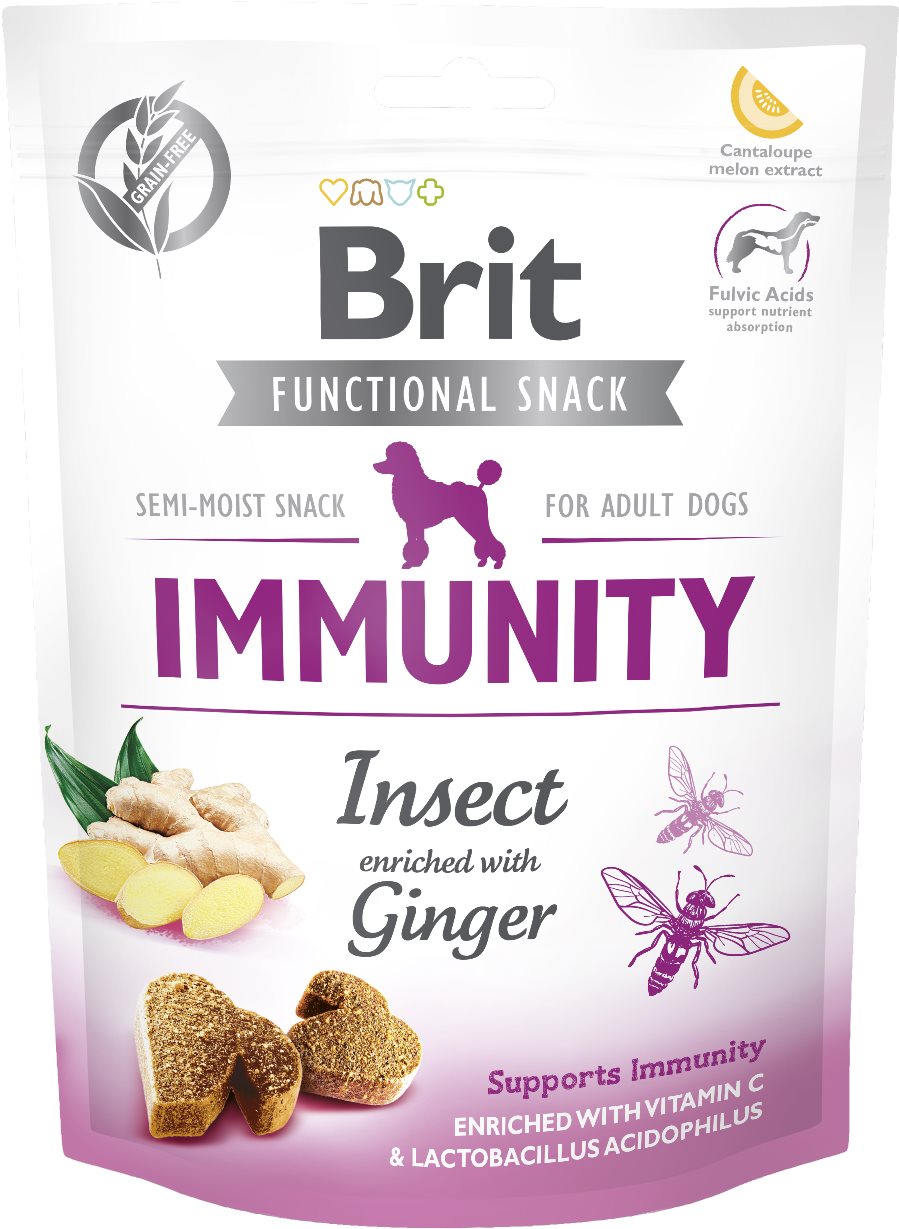 Brit Care Dog Functional Snack Immunity Insect 150 g Maškrty pre psov