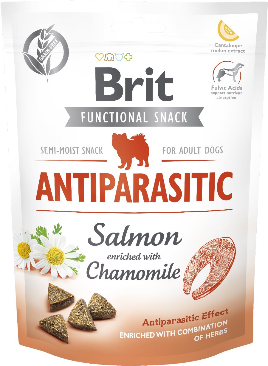 Brit Care Dog Functional Snack Antiparasitic Salmon 150 g Maškrty...
