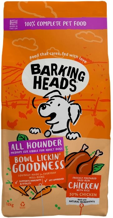 Barking Heads Bowl Lickin’ Chicken 12 kg Granuly pre psov