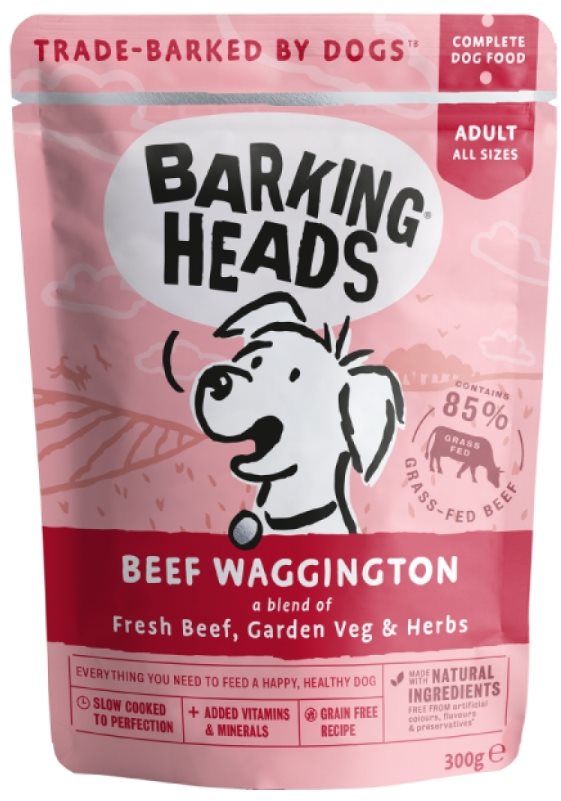 Barking Heads Beef Waggington kapsička 300 g Kapsička pre psov