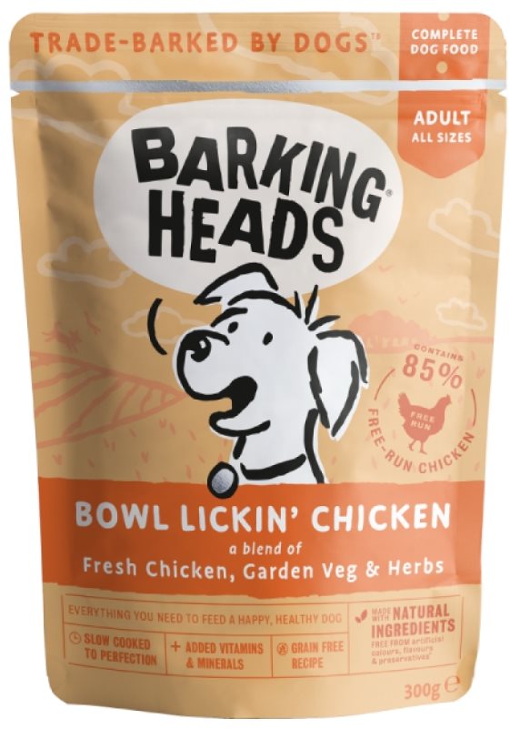Barking Heads Bowl Lickin’ Chicken kapsička 300 g Kapsička pre psov