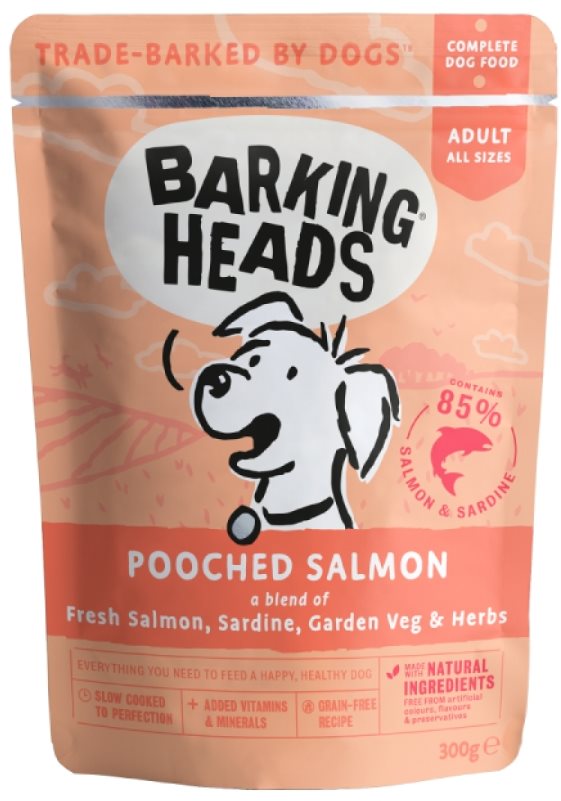 Barking Heads Pooched Salmon kapsička 300 g Kapsička pre psov