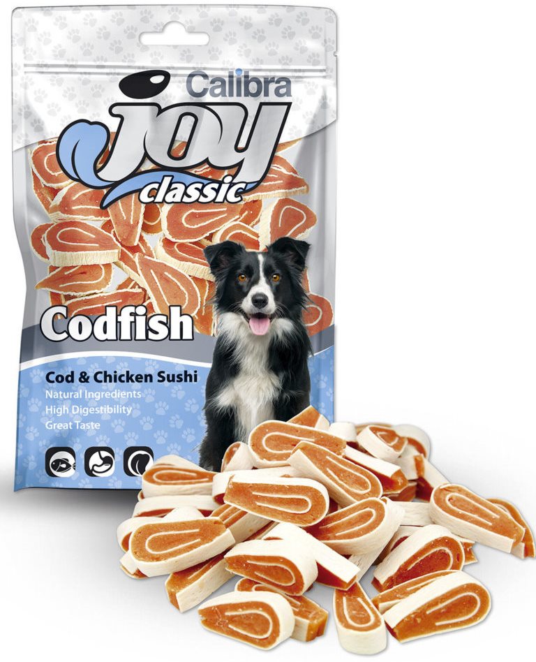 Calibra Joy Dog Classic Cod & Chicken Sushi 80 g Maškrty pre psov