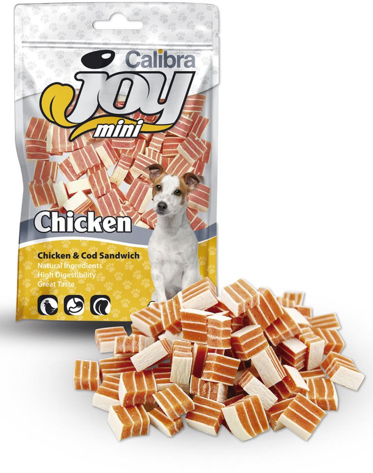 Calibra Joy Dog Mini Chicken & Cod Sandwich 70 g Maškrty pre psov