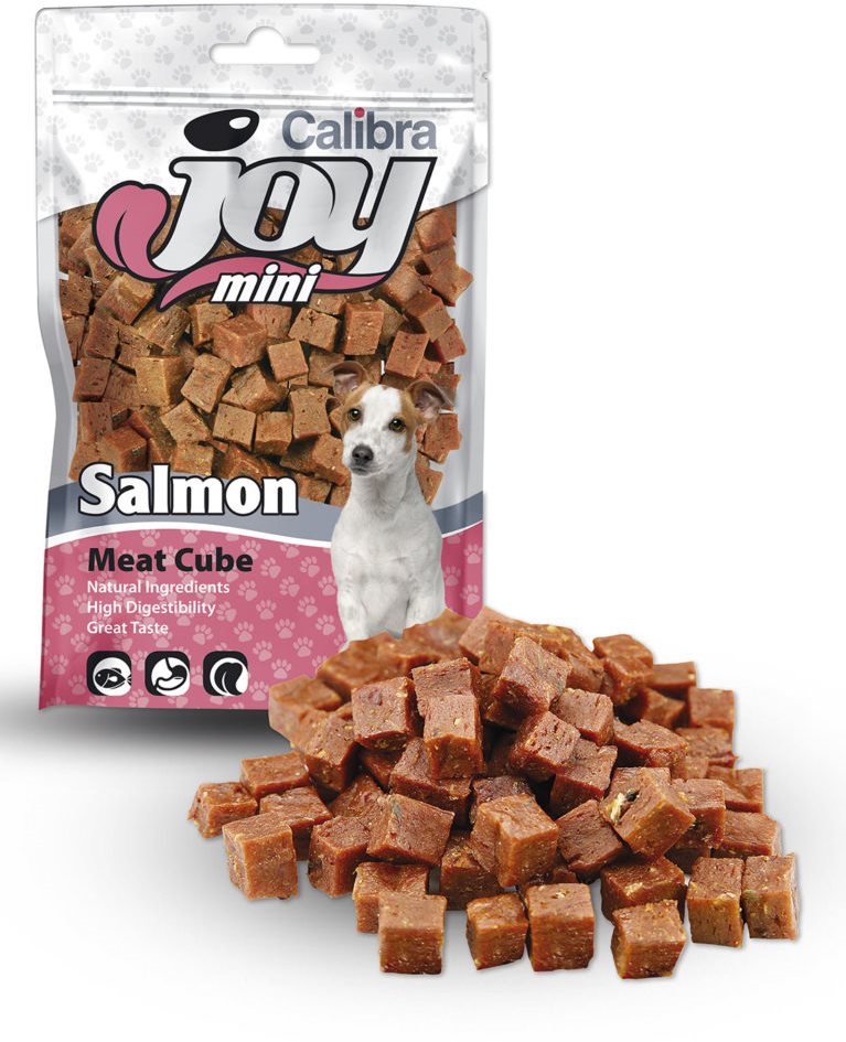Calibra Joy Dog Mini Salmon Cube 70 g Maškrty pre psov