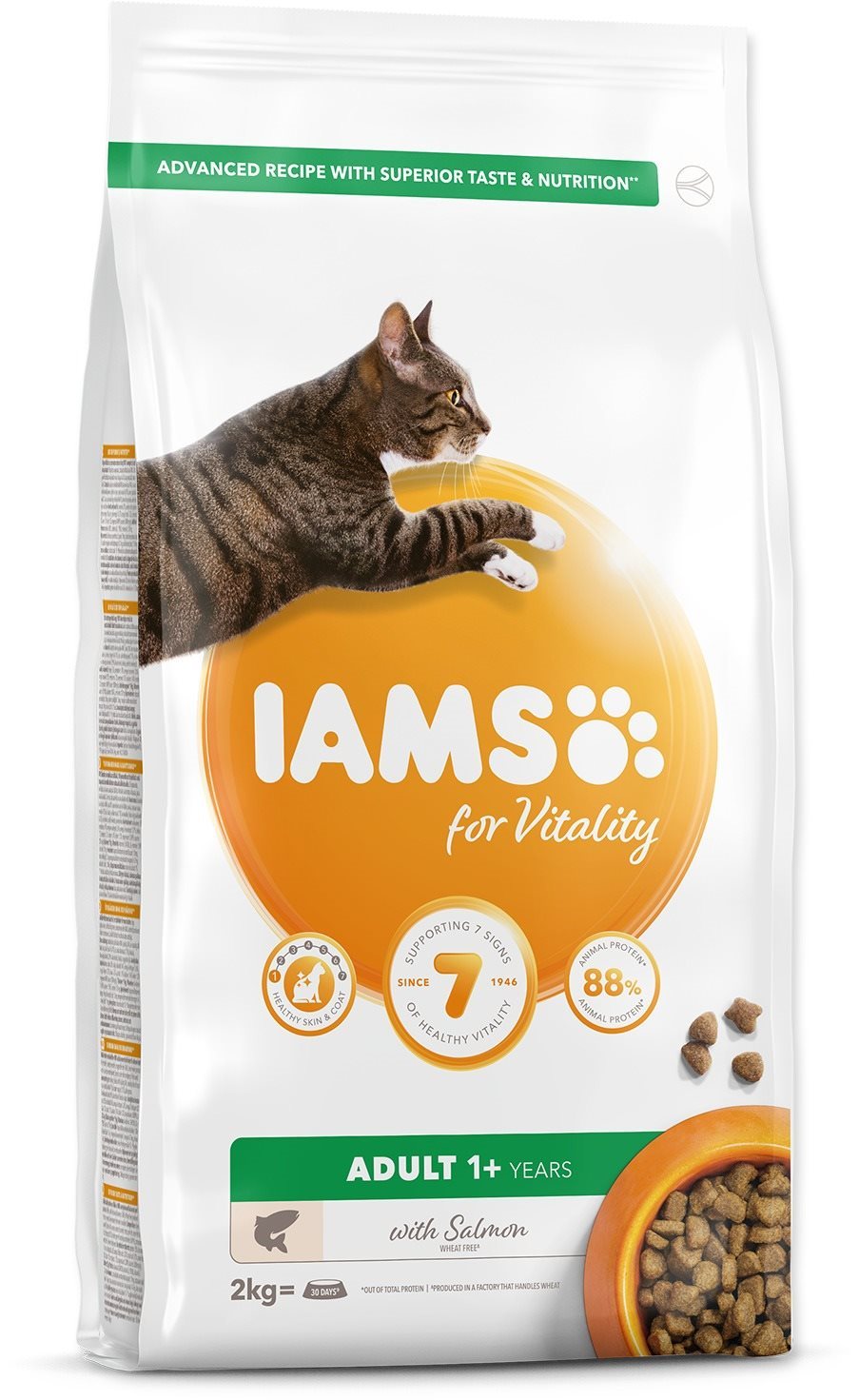 IAMS Cat Adult Salmon 2 kg Granule pre mačky