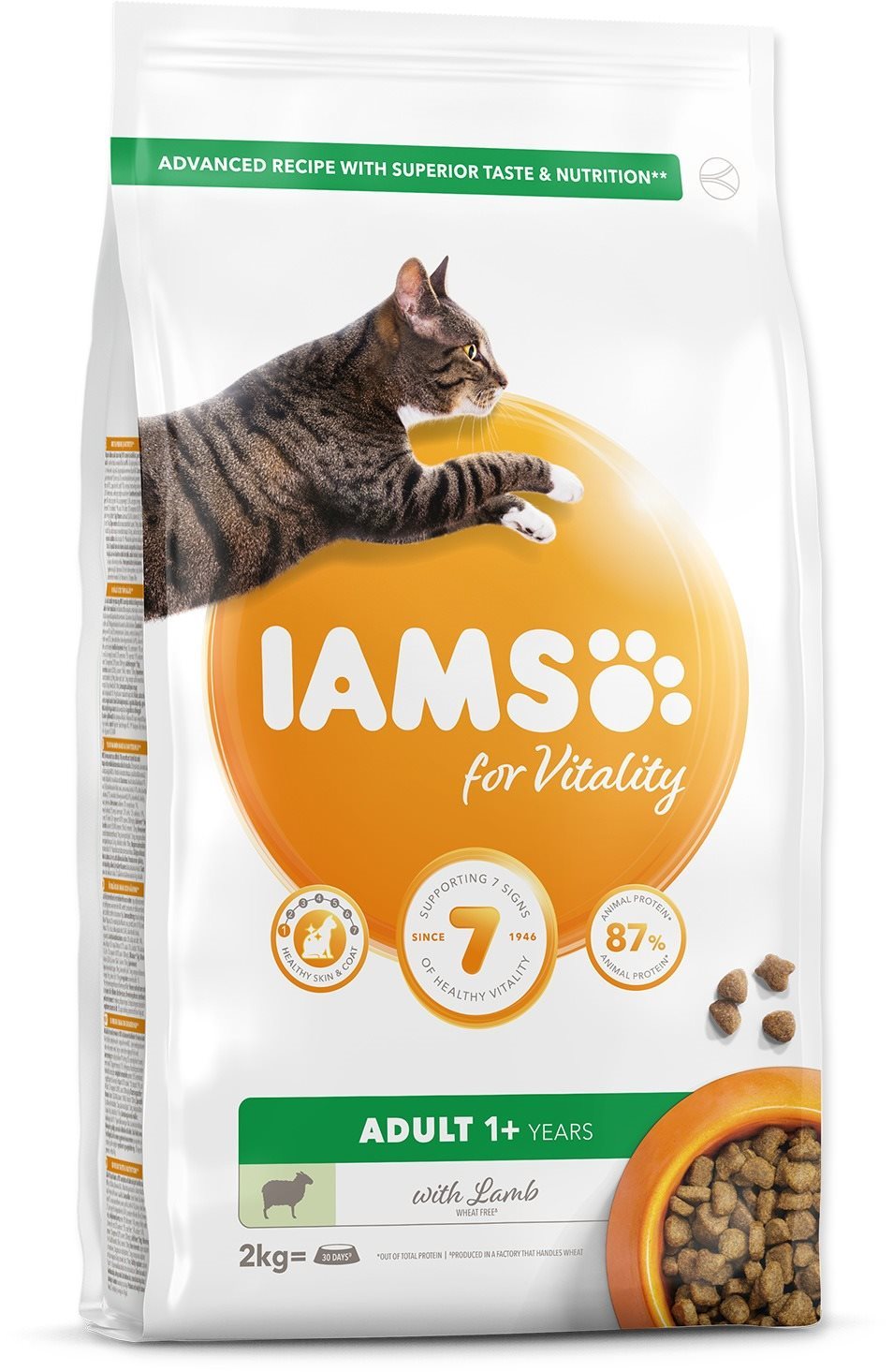 IAMS Cat Adult Lamb 2 kg Granule pre mačky