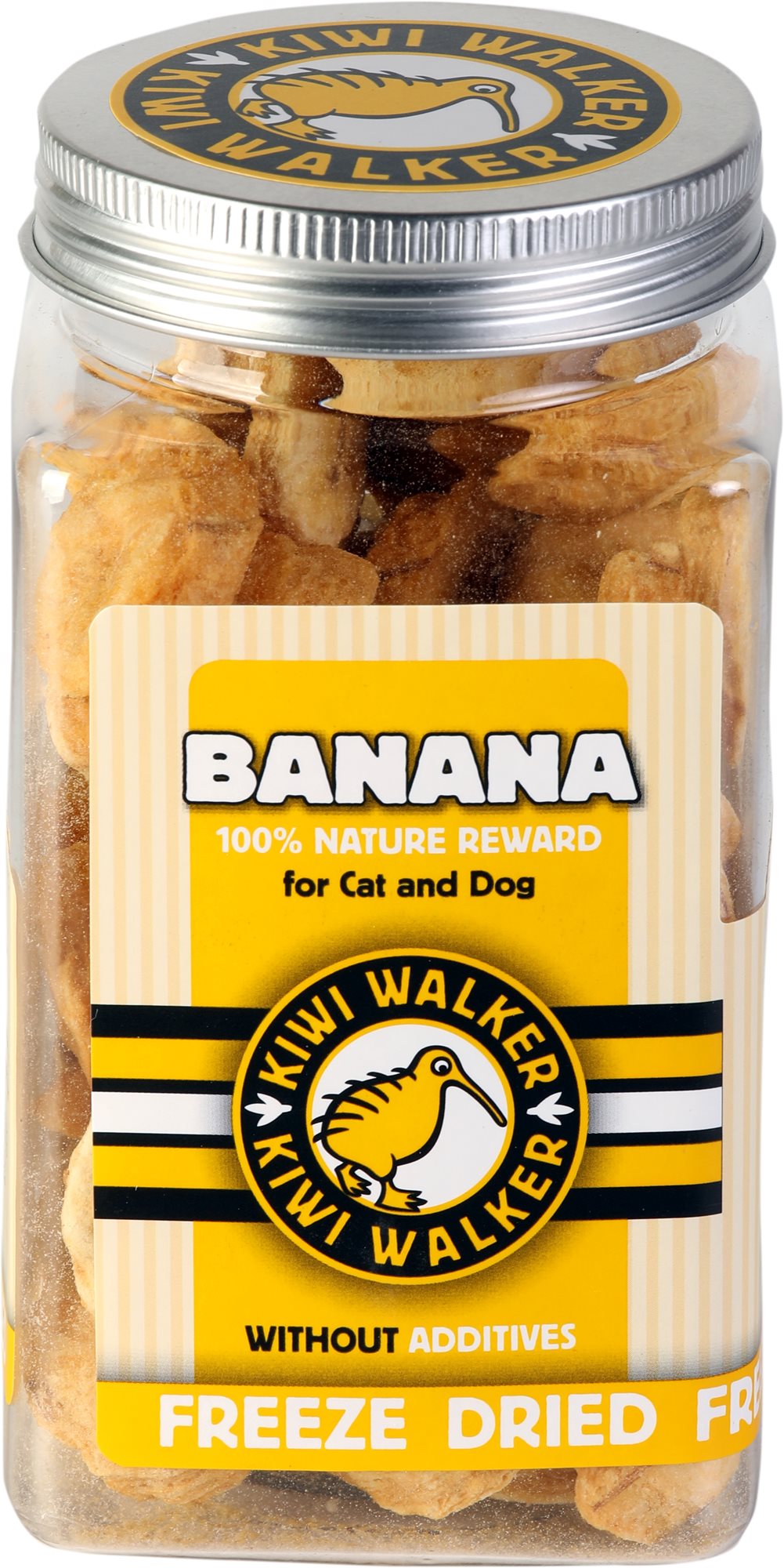 Kiwi Walker Mrazom sušený banán, 70 g Maškrty pre psov