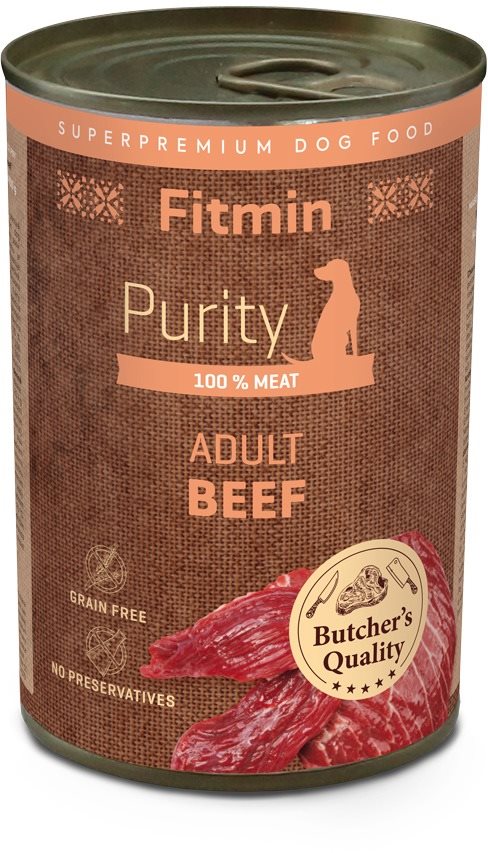 Fitmin Purity Konzerva hovädzia pre psov 400 g Konzerva pre psov