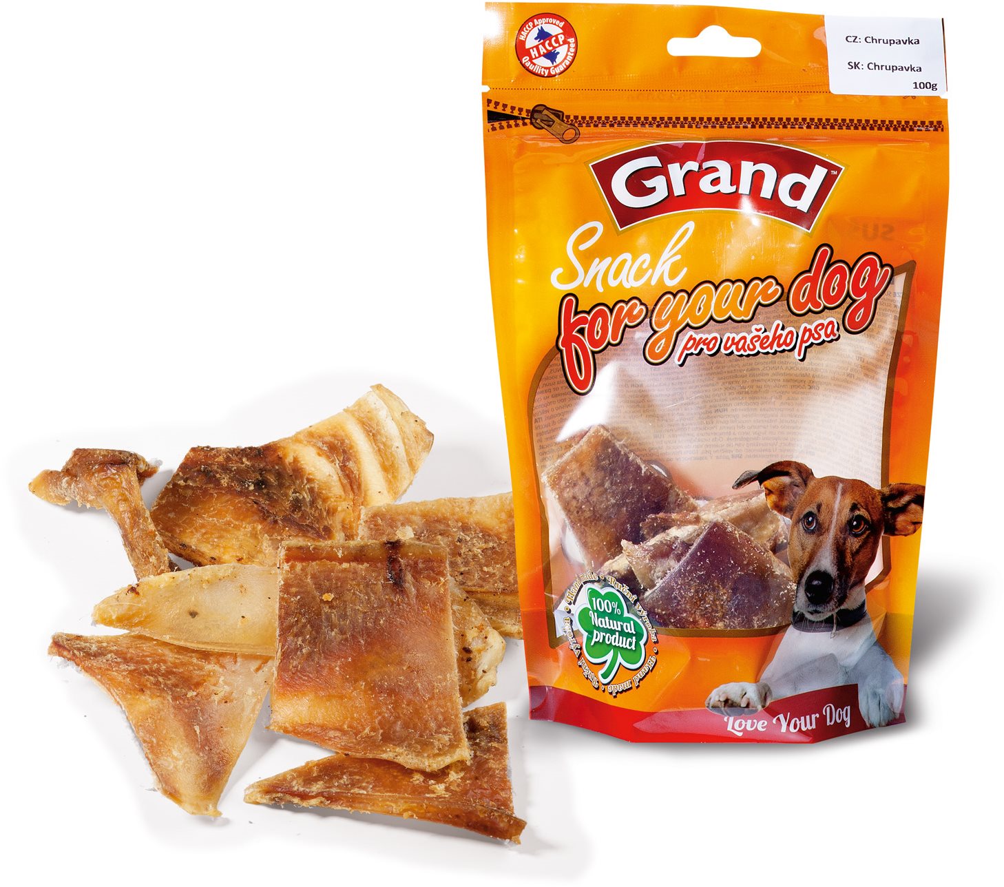 Grand Chrupavka sušená 100 g Maškrty pre psov