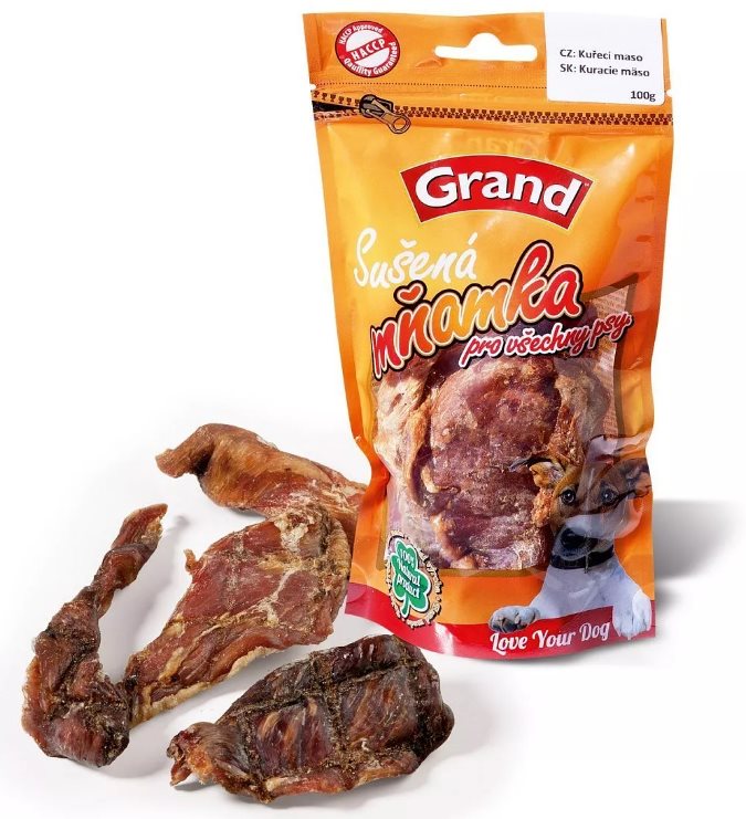 Grand kuracie mäso sušené 100 g Sušené mäso pre psov
