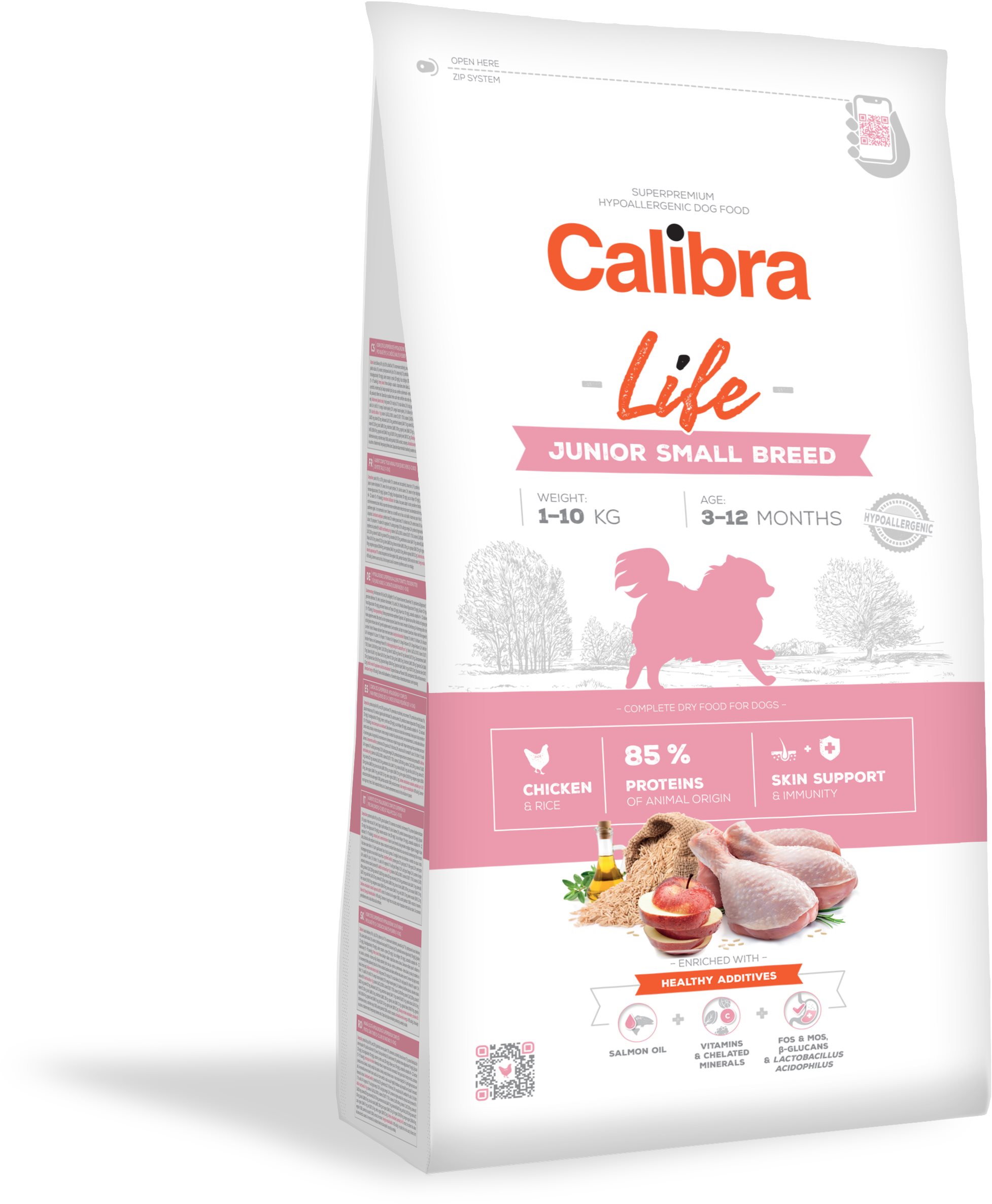 Calibra Dog Life Junior Small Breed Chicken 6 kg Granule pre...