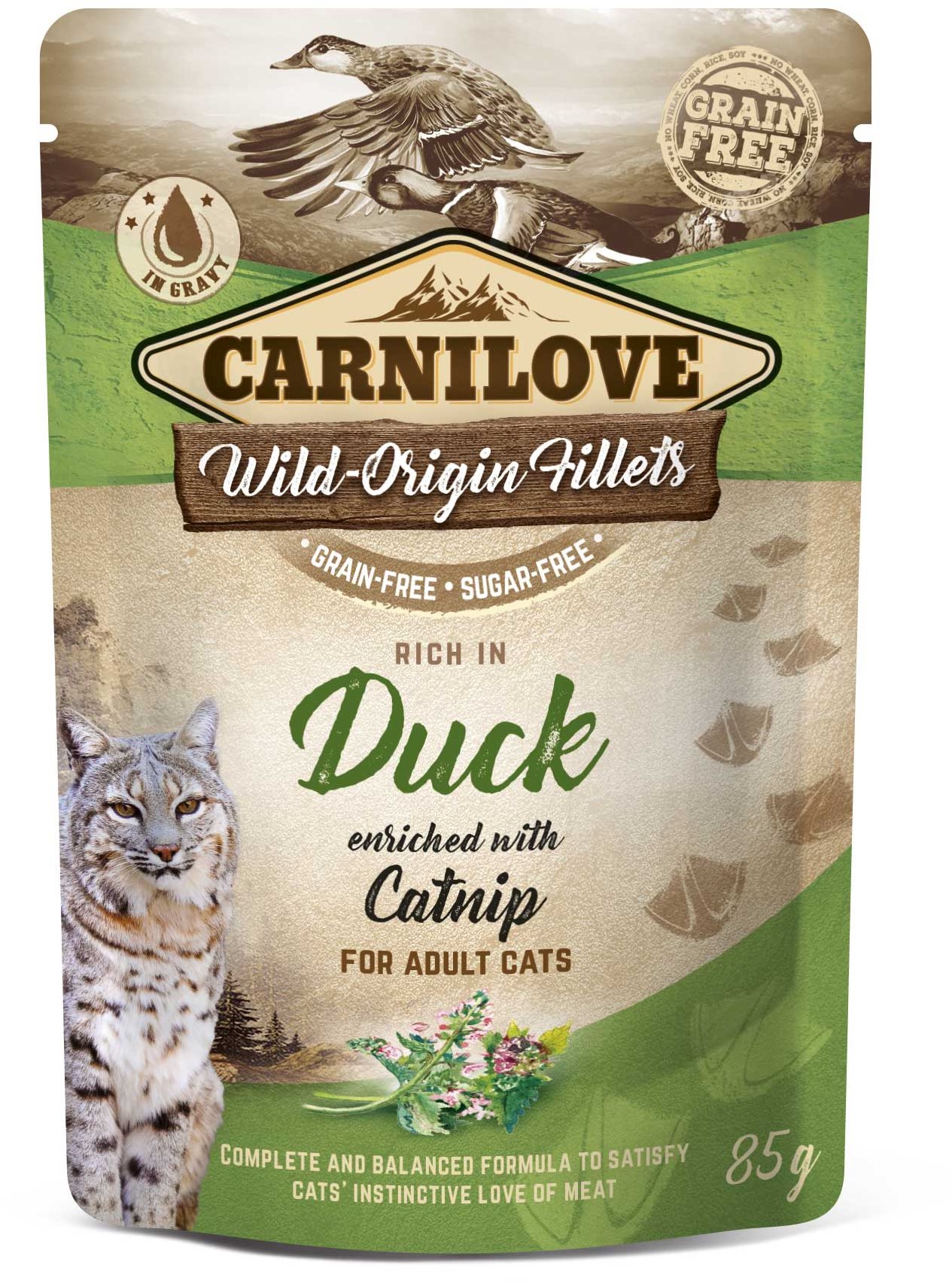 Carnilove Cat Pouch Rich in Duck Enriched with Catnip 85 g Kapsička...