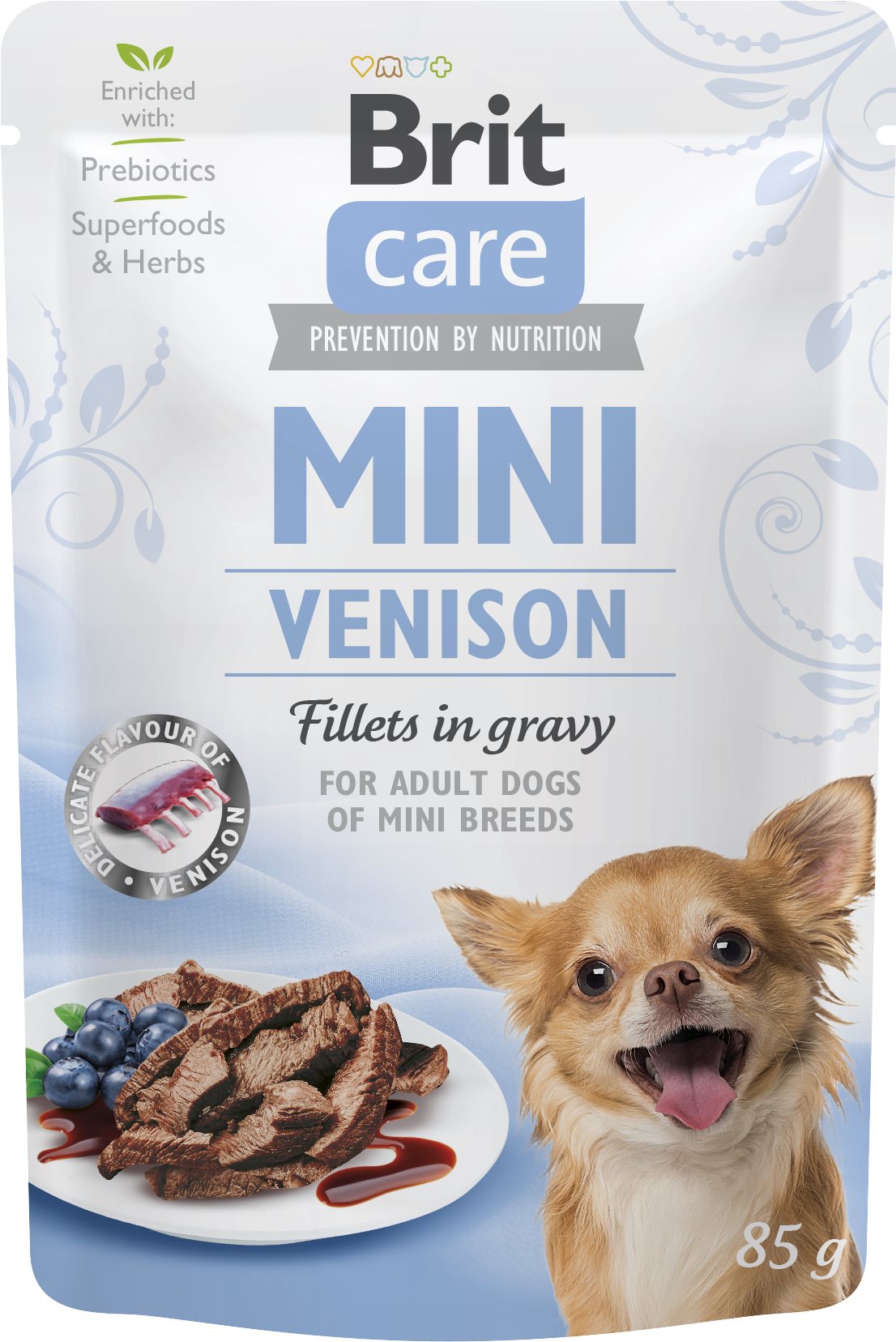 Brit Care Mini Venison Fillets in Gravy 85 g Kapsička pre psov