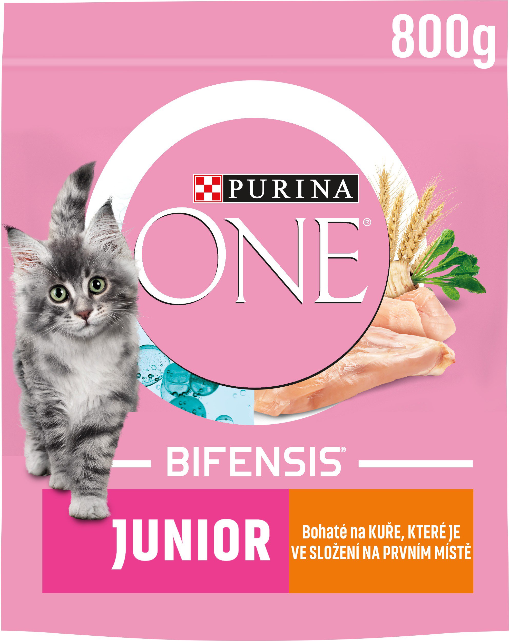 Purina ONE Bifensis Junior s kuracím a celozrnnými obilninami 800 g...