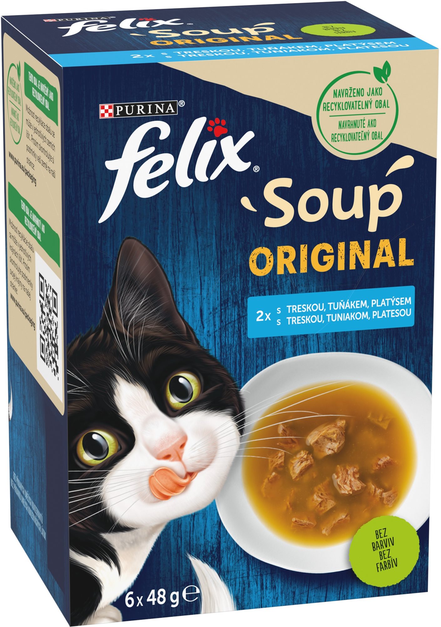 Felix Soup Lahodný výber z rýb s treskou, tuniakom a platesou 6× 48...