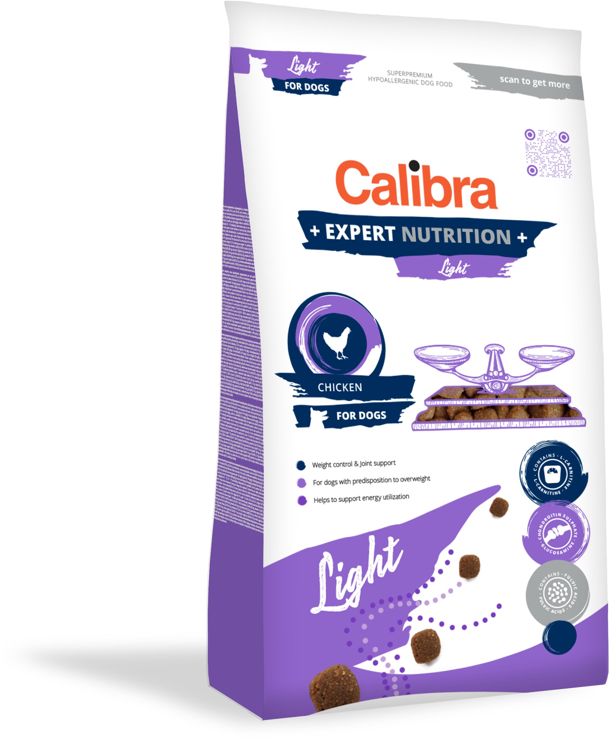 Calibra Dog EN Light 2 kg NEW Granuly pre psov