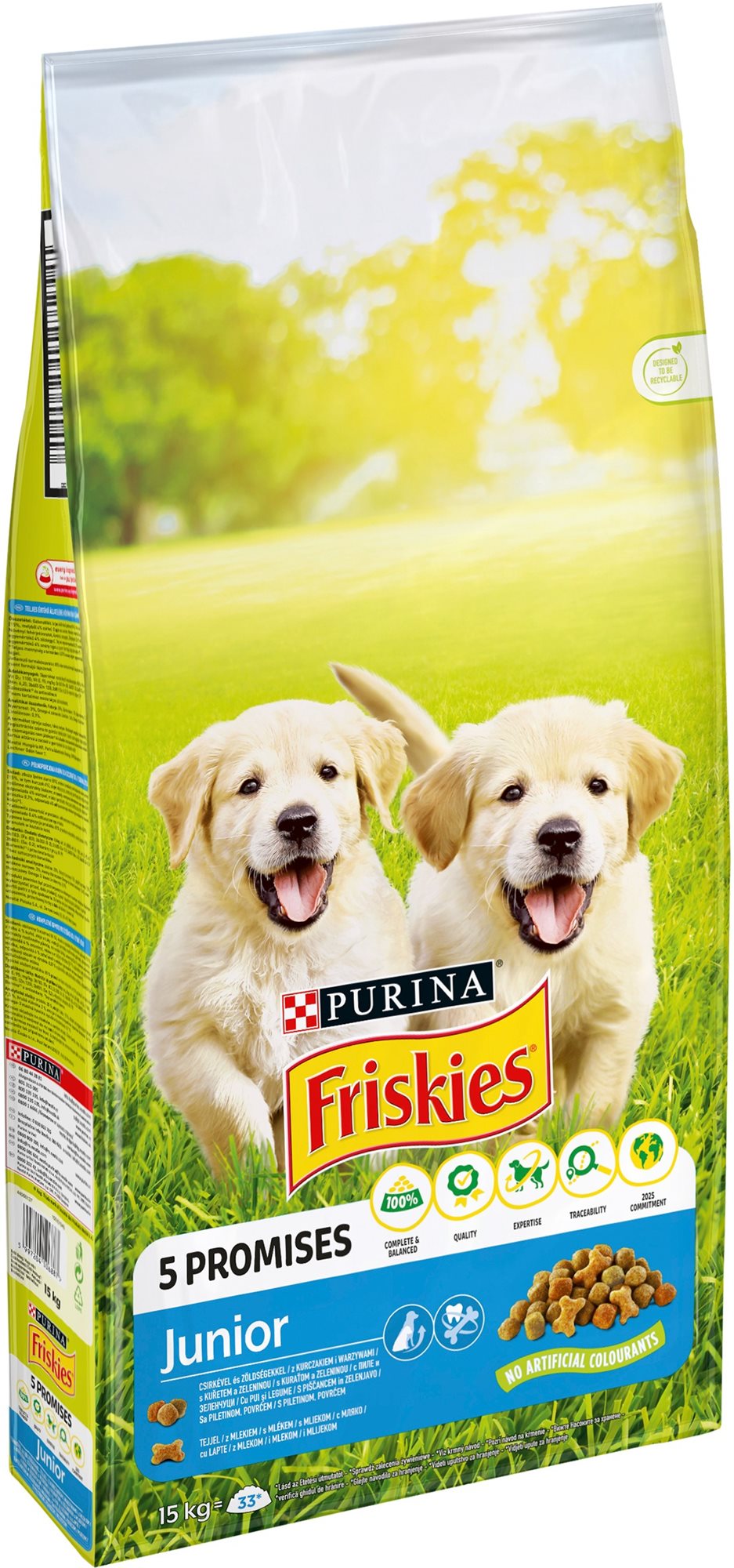 Friskies Junior s kuřetem a zeleninou 15 kg Granule pre šteniatka